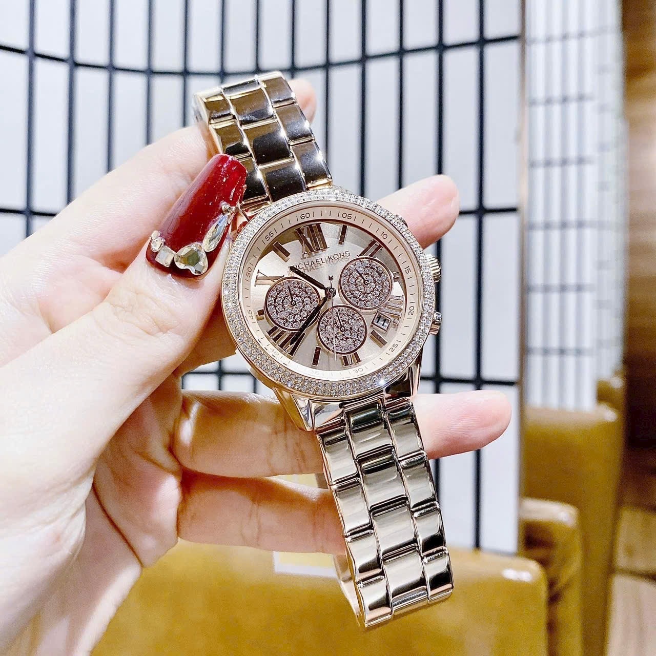 Đồng Hồ Michael Kors Bryn |Nữ Giới |Chronograph |Dây Kim Loại Rose Gold |Máy Pin (Quartz) |Size 40mm |donghogiatot.vn