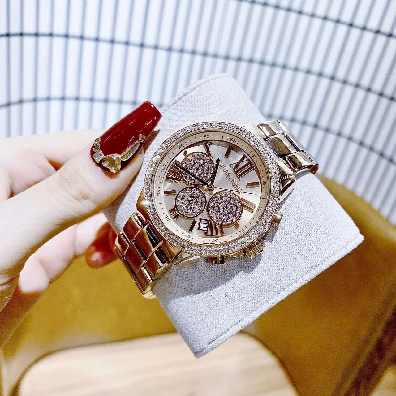 Đồng Hồ Michael Kors Bryn |Nữ Giới |Chronograph |Dây Kim Loại Rose Gold |Máy Pin (Quartz) |Size 40mm |donghogiatot.vn