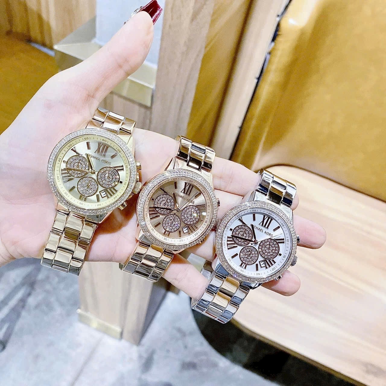 Đồng Hồ Michael Kors Bryn |Nữ Giới |Chronograph |Dây Kim Loại Rose Gold |Máy Pin (Quartz) |Size 40mm |donghogiatot.vn
