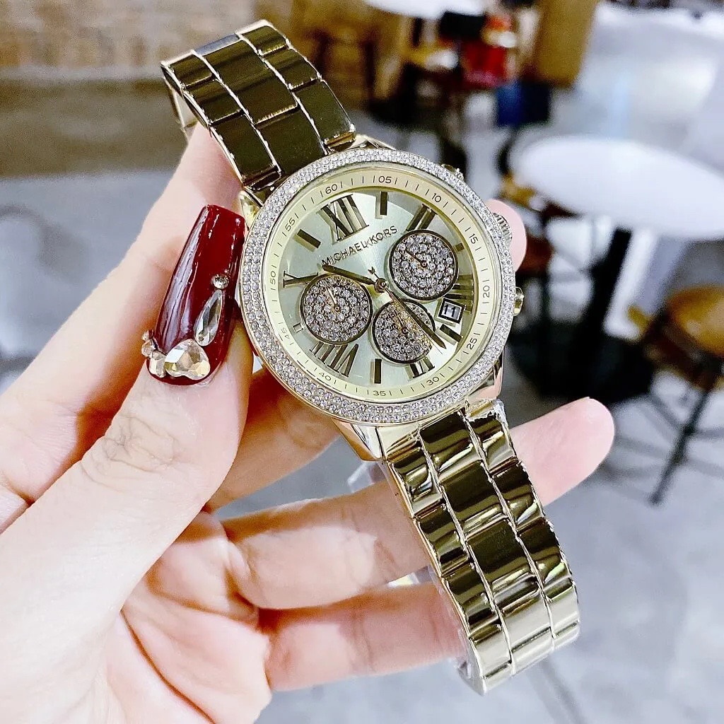 Đồng Hồ Michael Kors Bryn |Nữ Giới |Chronograph |Dây Kim Loại Vàng Gold |Máy Pin (Quartz) |Size 40mm |donghogiatot.vn