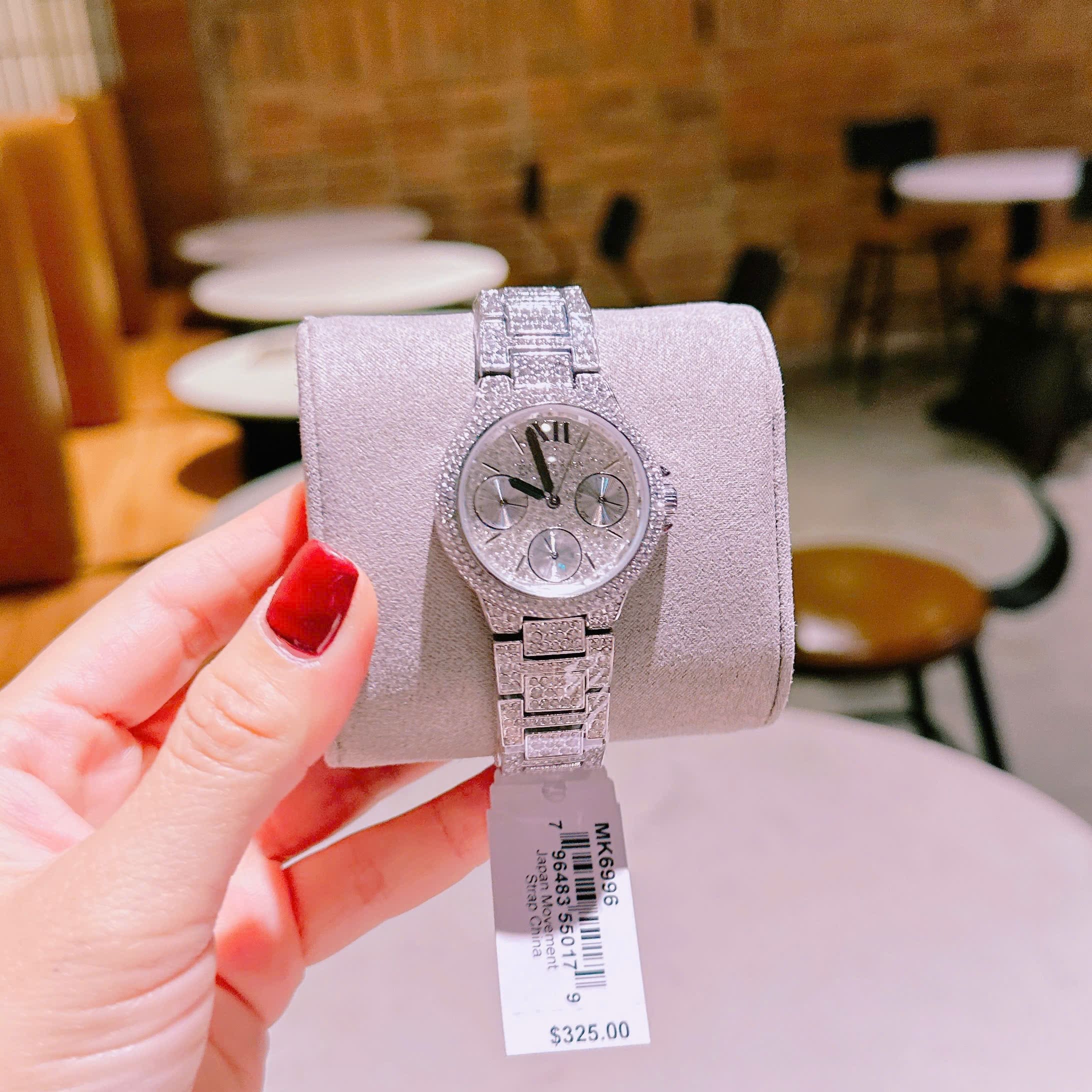 Đồng Hồ Michael Kors Camille |Nữ Giới |6 Kim |Silver |Dây Kim Loại Full Đá |Máy Pin (Quartz) |Size 33mm |donghogiatot.vn