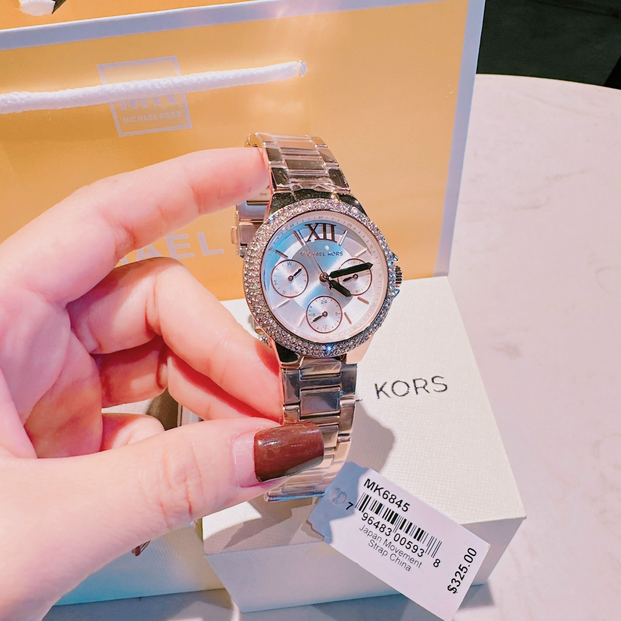 Đồng Hồ Michael Kors Camille |Nữ Giới |Mặt Trắng |Dây Kim Loại Rose Gold |Máy Pin (Quartz) |Size 33mm |donghogiatot.vn