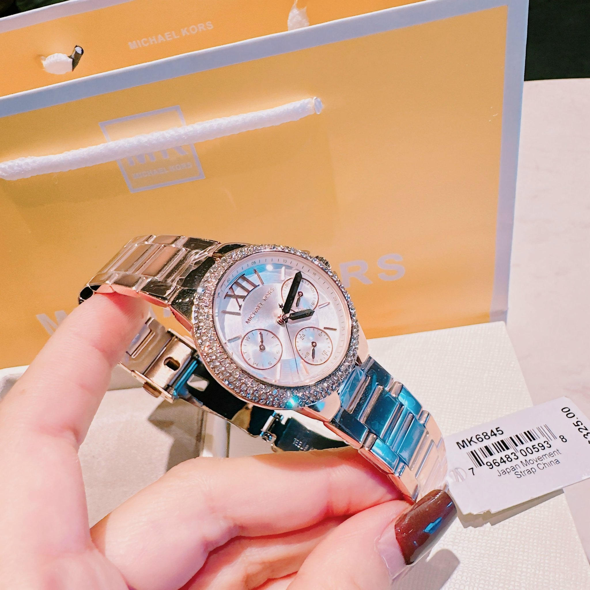 Đồng Hồ Michael Kors Camille |Nữ Giới |Mặt Trắng |Dây Kim Loại Rose Gold |Máy Pin (Quartz) |Size 33mm |donghogiatot.vn