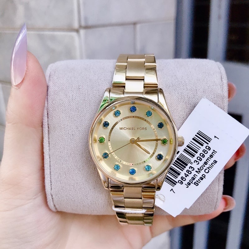 Đồng Hồ Michael Kors Dáng Fendi |Nữ Giới |Dây Kim Loại |Vàng Gold |Máy Pin (Quartz) |Size 34mm |donghogiatot.vn