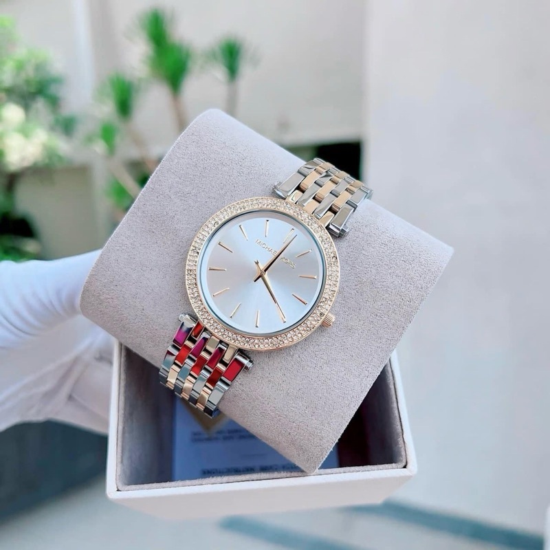 Đồng Hồ Michael Kors Darci |Nữ Giới |Đính Đá Swarovski |Dây Kim Loại Demi Vàng |Máy Pin (Quartz) |Size 39mm |Donghogiatot.vn