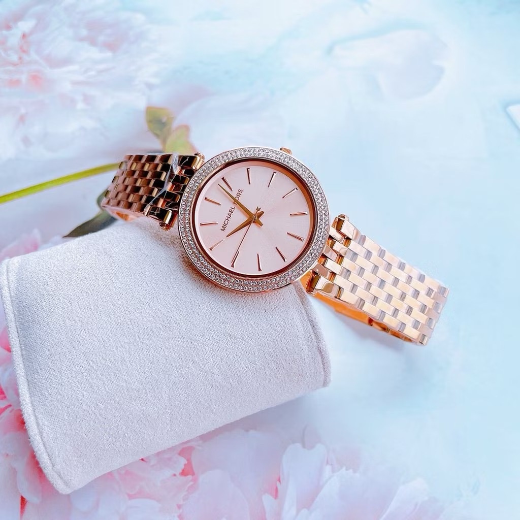 Đồng Hồ Michael Kors Darci |Nữ Giới |Đính Đá Swarovski |Dây Kim Loại Rose Gold |Máy Pin (Quartz) |Size 39mm |Donghogiatot.vn