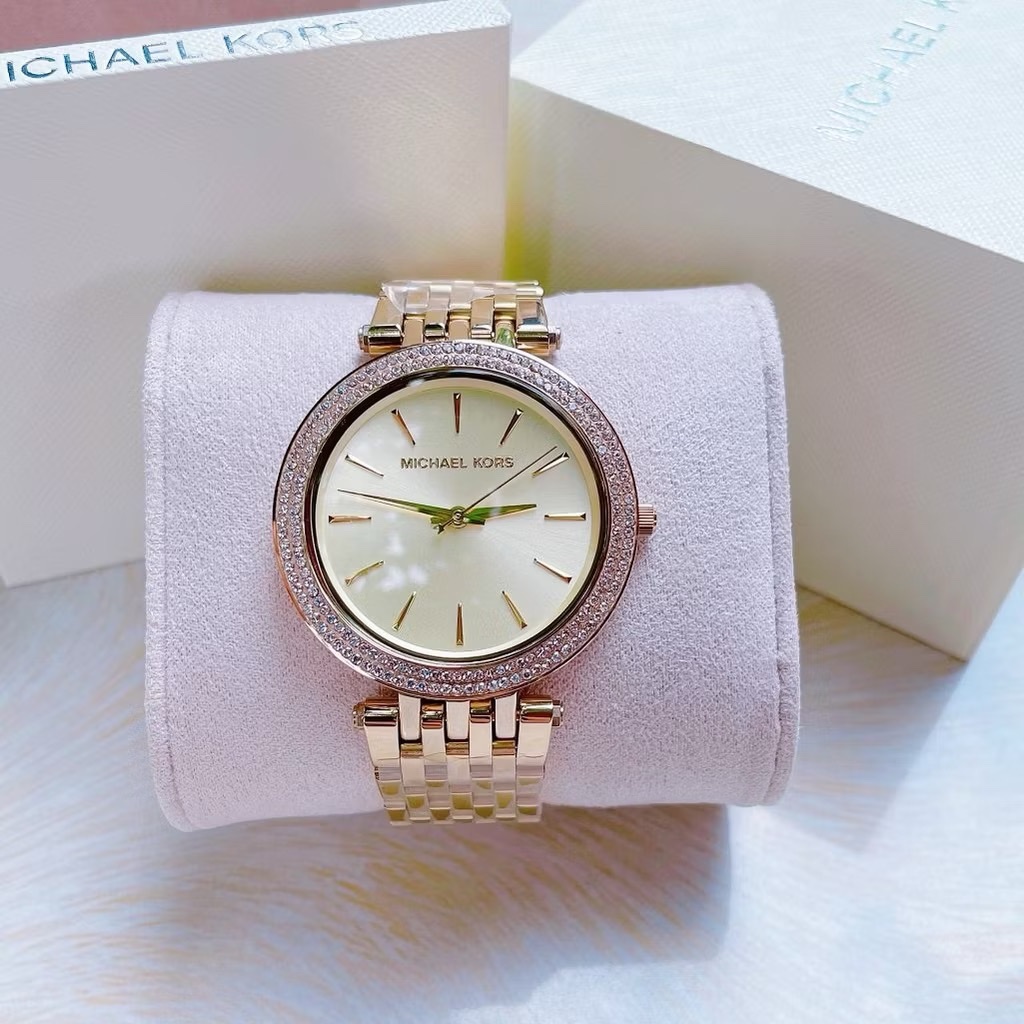 Đồng Hồ Michael Kors Darci |Nữ Giới |Đính Đá Swarovski |Dây Kim Loại Vàng Gold |Máy Pin (Quartz) |Size 39mm |Donghogiatot.vn