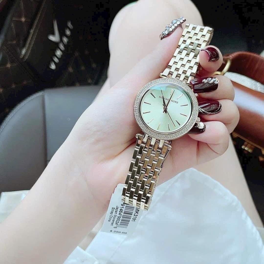 Đồng Hồ Michael Kors Darci |Nữ Giới |Đính Đá Swarovski |Dây Kim Loại Vàng Gold |Máy Pin (Quartz) |Size 39mm |Donghogiatot.vn