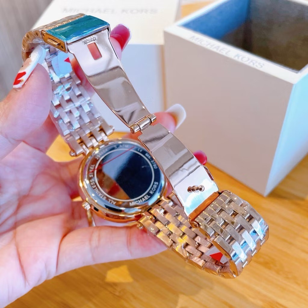 Đồng Hồ Michael Kors Darci |Nữ Giới |Mặt Full Đá |Dây Kim Loại Rose Gold |Máy Pin (Quartz) |Size 38mm |donghogiatot.vn