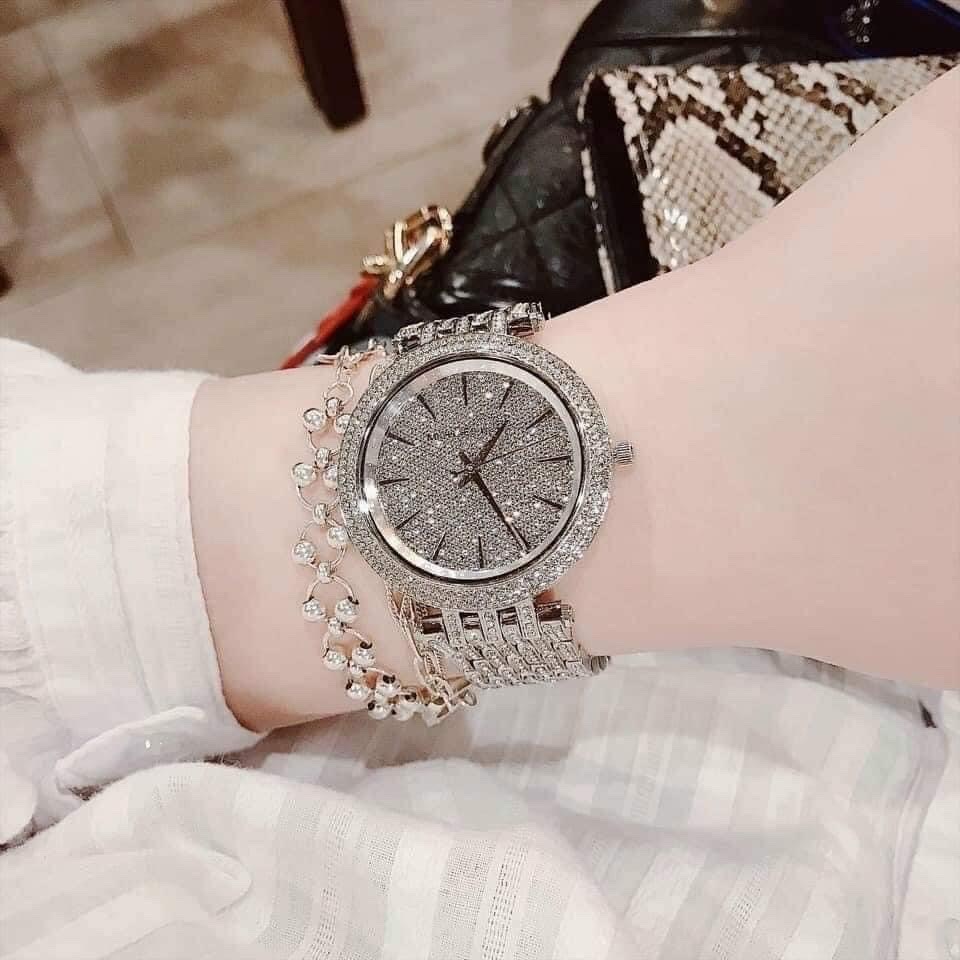 Đồng Hồ Michael Kors Darci |Nữ Giới |Mặt Full Đá |Dây Kim Loại Silver |Máy Pin (Quartz) |Size 38mm |donghogiatot.vn