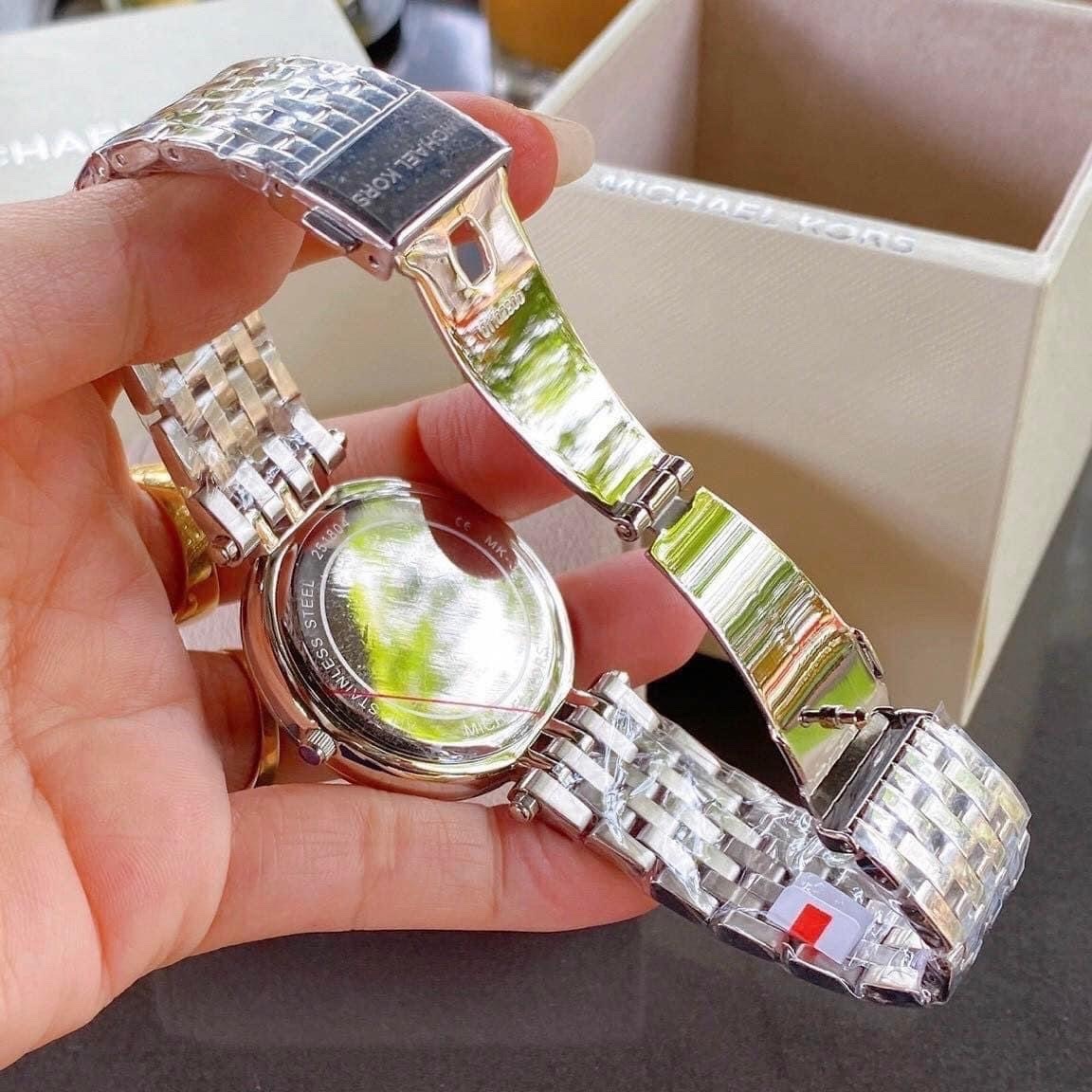 Đồng Hồ Michael Kors Darci |Nữ Giới |Mặt Full Đá |Dây Kim Loại Silver |Máy Pin (Quartz) |Size 38mm |donghogiatot.vn