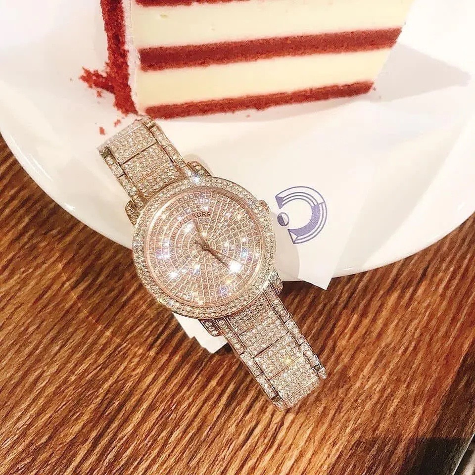 Đồng Hồ Michael Kors Darci Pave |Nữ Giới |Full Đá Rose Gold |Dây Kim Loại |Máy Pin (Quartz) |Size 33mm |donghogiatot.vn