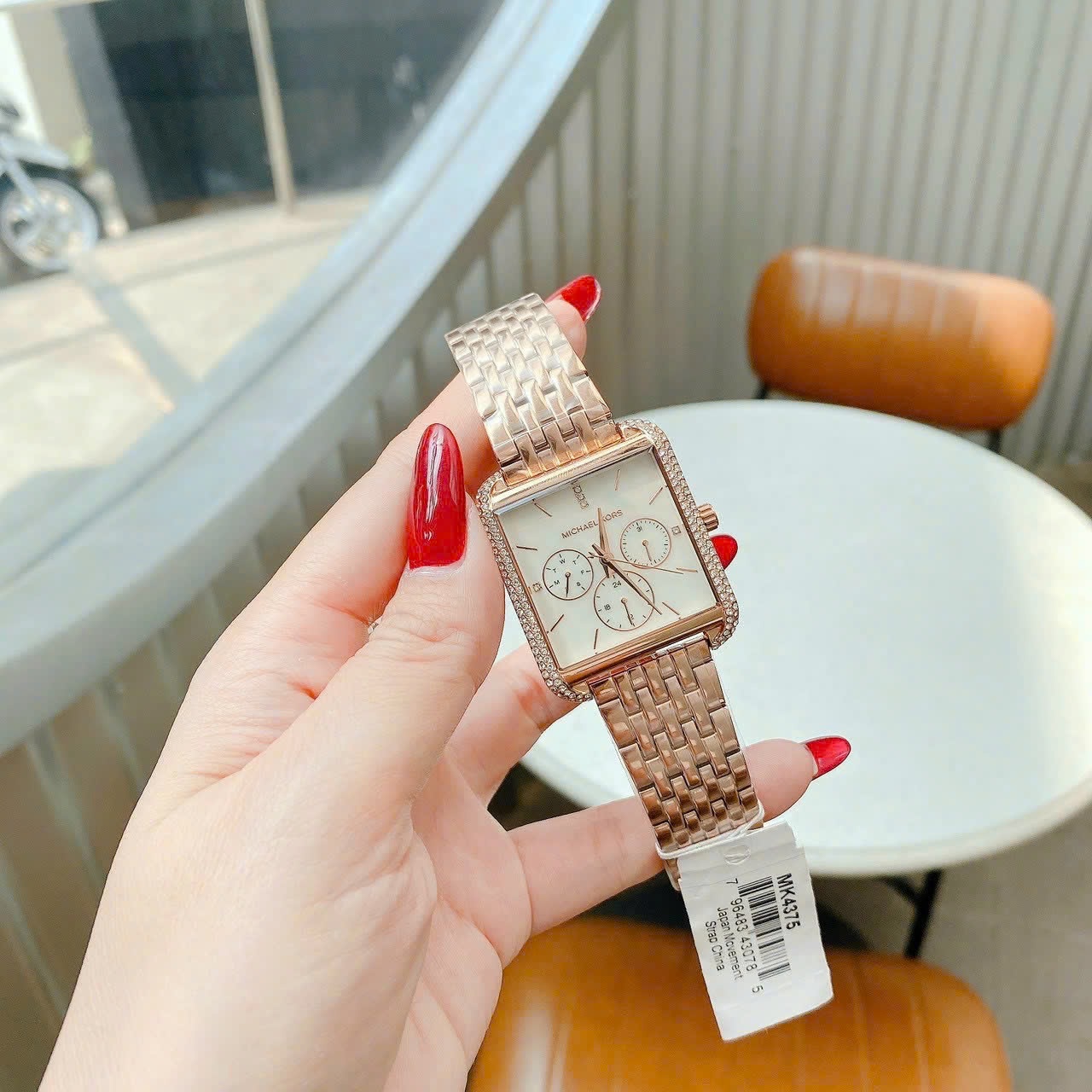 Đồng Hồ Michael Kors Drew |Multifunction |Nữ Giới |Mặt Vuông |Dây Rose Gold |Máy Pin (Quartz) |Size 39mm |donghogiatot.vn