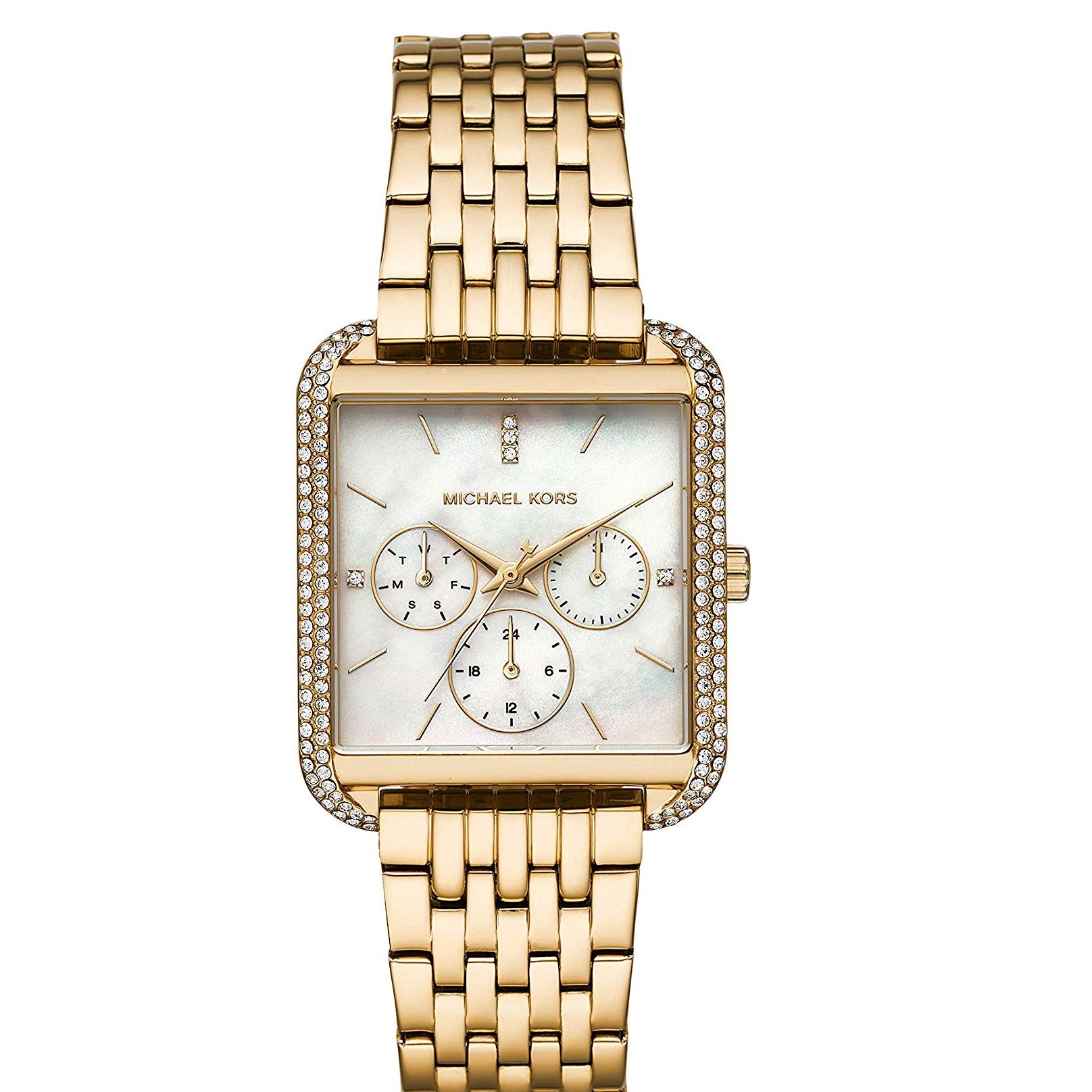 Đồng Hồ Michael Kors Drew |Multifunction |Nữ Giới |Mặt Vuông |Dây Vàng Gold |Máy Pin (Quartz) |Size 39mm |donghogiatot.vn