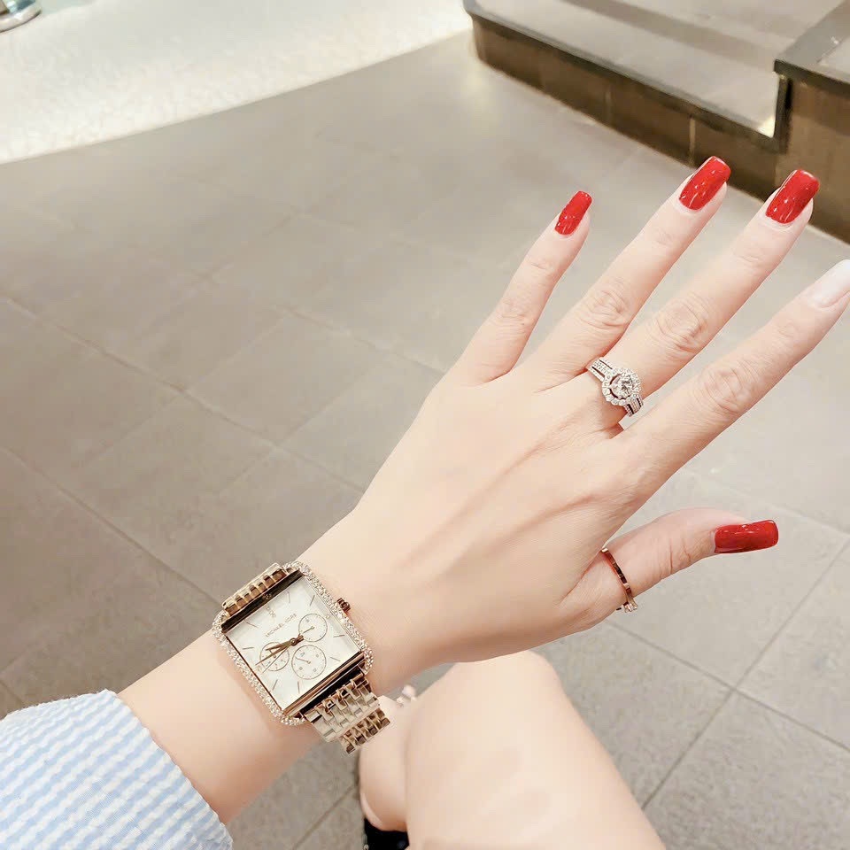 Đồng Hồ Michael Kors Drew |Multifunction |Nữ Giới |Mặt Vuông |Dây Vàng Gold |Máy Pin (Quartz) |Size 39mm |donghogiatot.vn