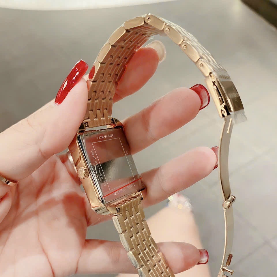 Đồng Hồ Michael Kors Drew |Multifunction |Nữ Giới |Mặt Vuông |Dây Vàng Gold |Máy Pin (Quartz) |Size 39mm |donghogiatot.vn