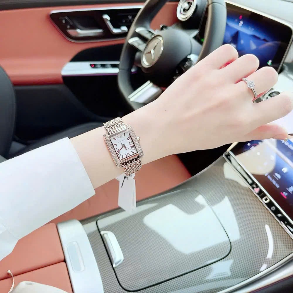 Đồng Hồ Micheal Kors Emery |Nữ Giới |Mặt Đính Đá |Dây Kim Loại Rose Gold |Máy Pin (Quartz) |Size 33x37mm |donghogiatot.vn