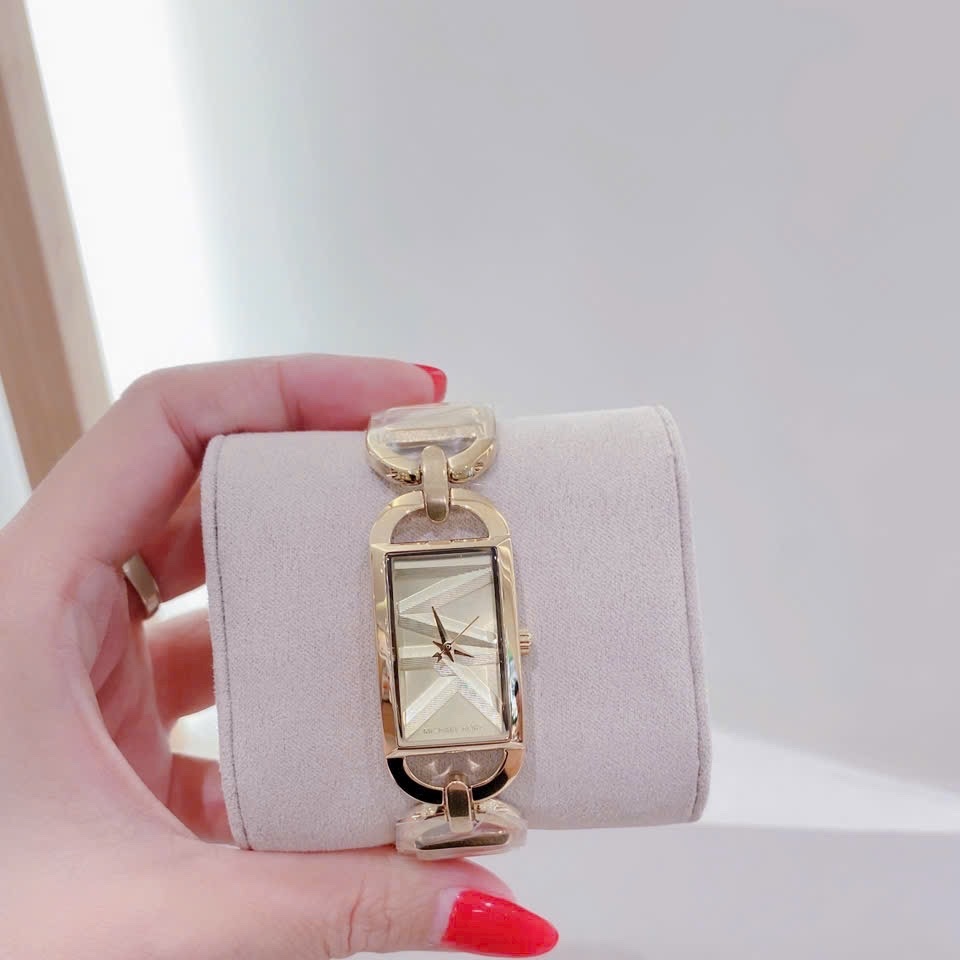 Đồng Hồ Michael Kors Empire |Nữ Giới |Mặt Chữ Nhật |Vàng Gold |Lắc Tay |Máy Pin (Quartz) |Size 30mm |donghogiatot.vn