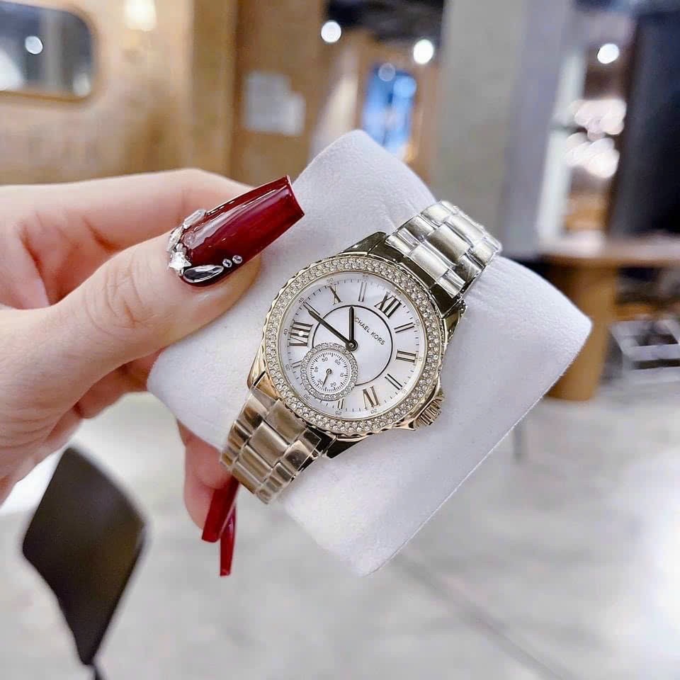 Đồng Hồ Michael Kors Everest |Nữ Giới |Vàng Gold |Dây Kim Loại |Máy Pin (Quartz) |Size 33mm |donghogiatot.vn
