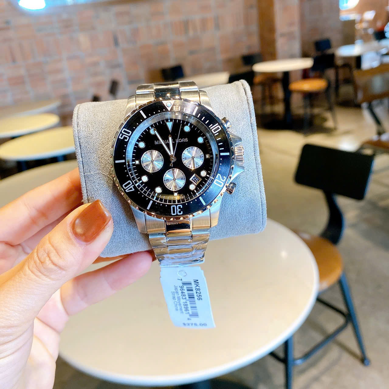 Đồng Hồ Micheal Kors Everest Chronograph |Nam Giới |Mặt Đen |Dây Kim Loại Silver |Máy Pin (Quartz) |Size 43mm |donghogiatot.vn