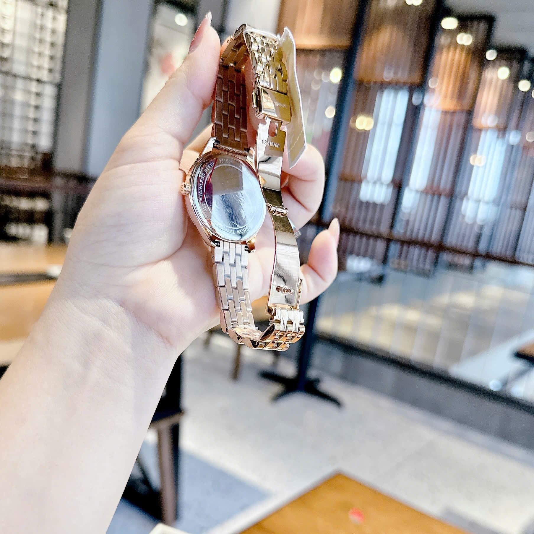 Đồng Hồ Micheal Kors Lexington-Mini |Nữ Giới |Dây Kim Loại Vàng Hồng |Máy Pin (Quartz) |Size 36mm |donghogiatot.vn