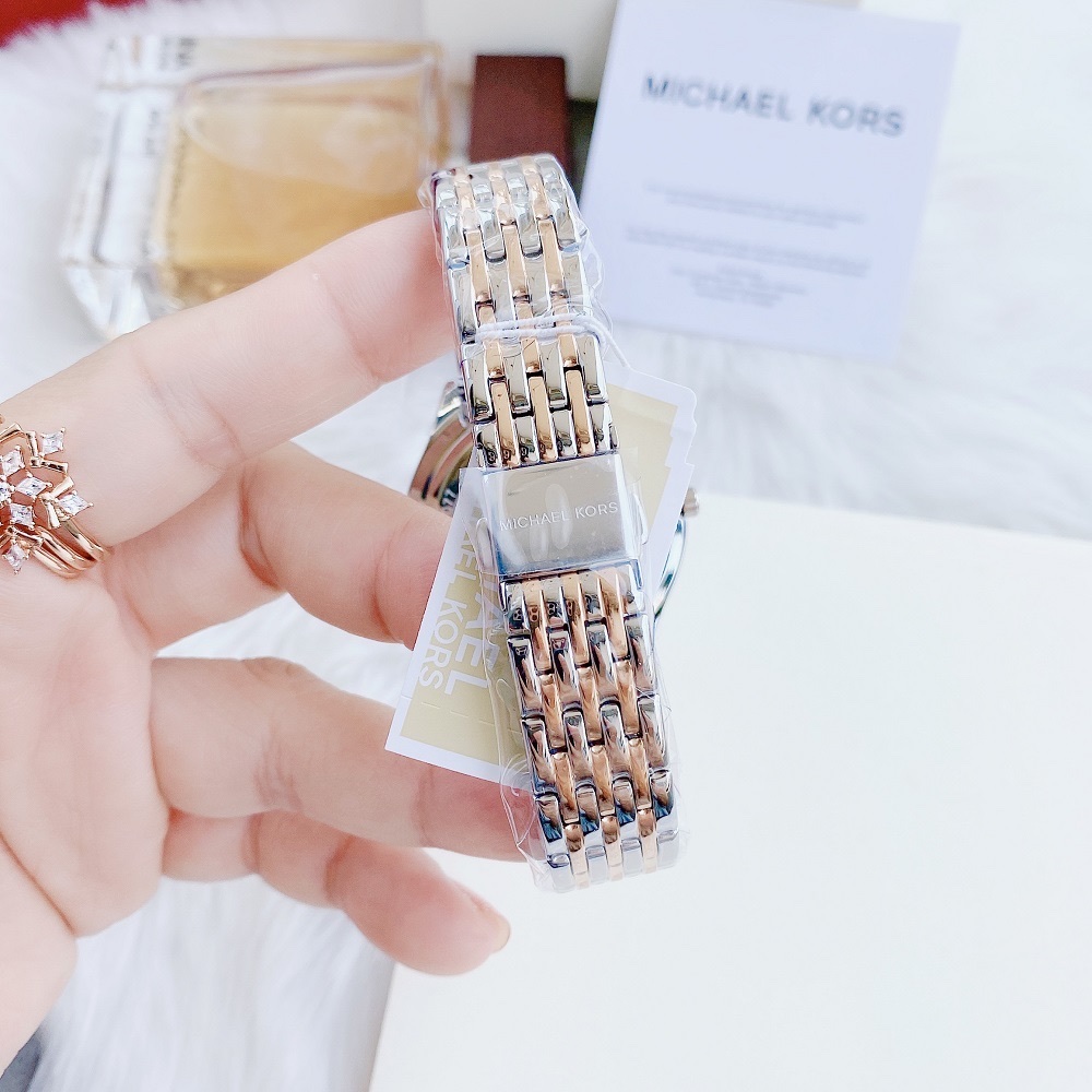 Đồng Hồ Micheal Kors Mindy |Nữ Giới |Mặt Tròn |Dây Kim Loại Demi Rose Đính Đá |Máy Pin (Quartz) |Size 36mm |donghogiatot.vn