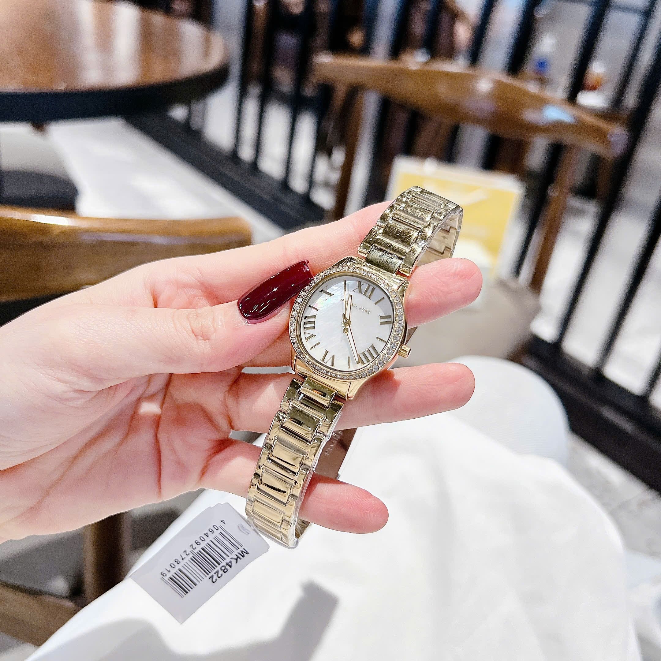 Đồng Hồ Micheal Kors Mini Sage |Nữ Giới |Mặt Khảm Trai |Dây Kim Loại Vàng Gold |Máy Pin (Quartz) |Size 31mm |donghogiatot.vn