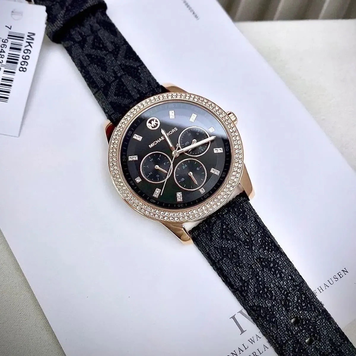 Đồng Hồ Michael Kors Tibby |Nữ Giới |Đính Đá |Dây Da Đen |Máy Pin (Quartz) |Size 38mm |donghogiatot.vn
