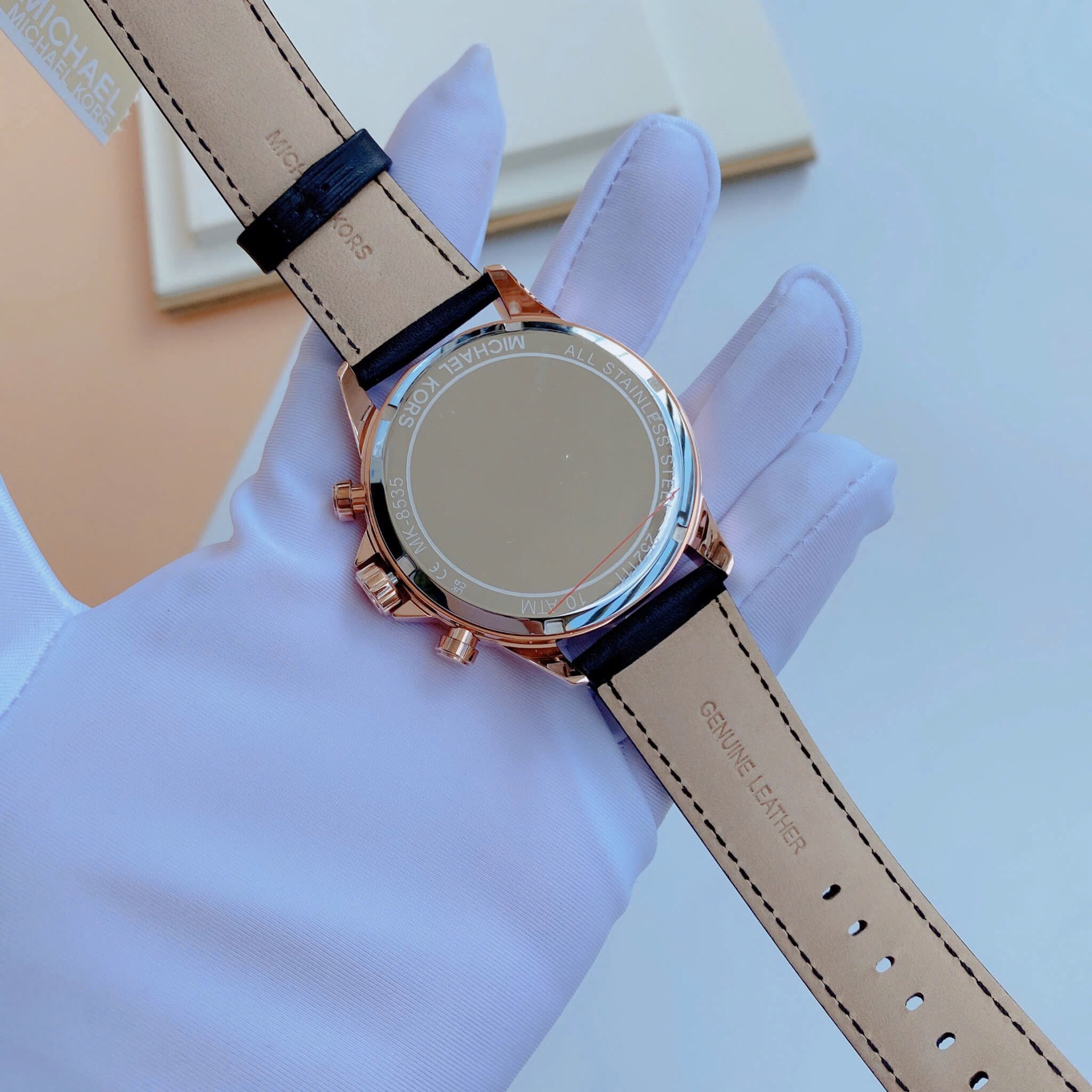 Đồng Hồ Michael Kors Gage Leather |Nam Giới |Rose Gold |Dây Da Đen |Máy Pin (Quartz) |Size 45mm |donghogiatot.vn