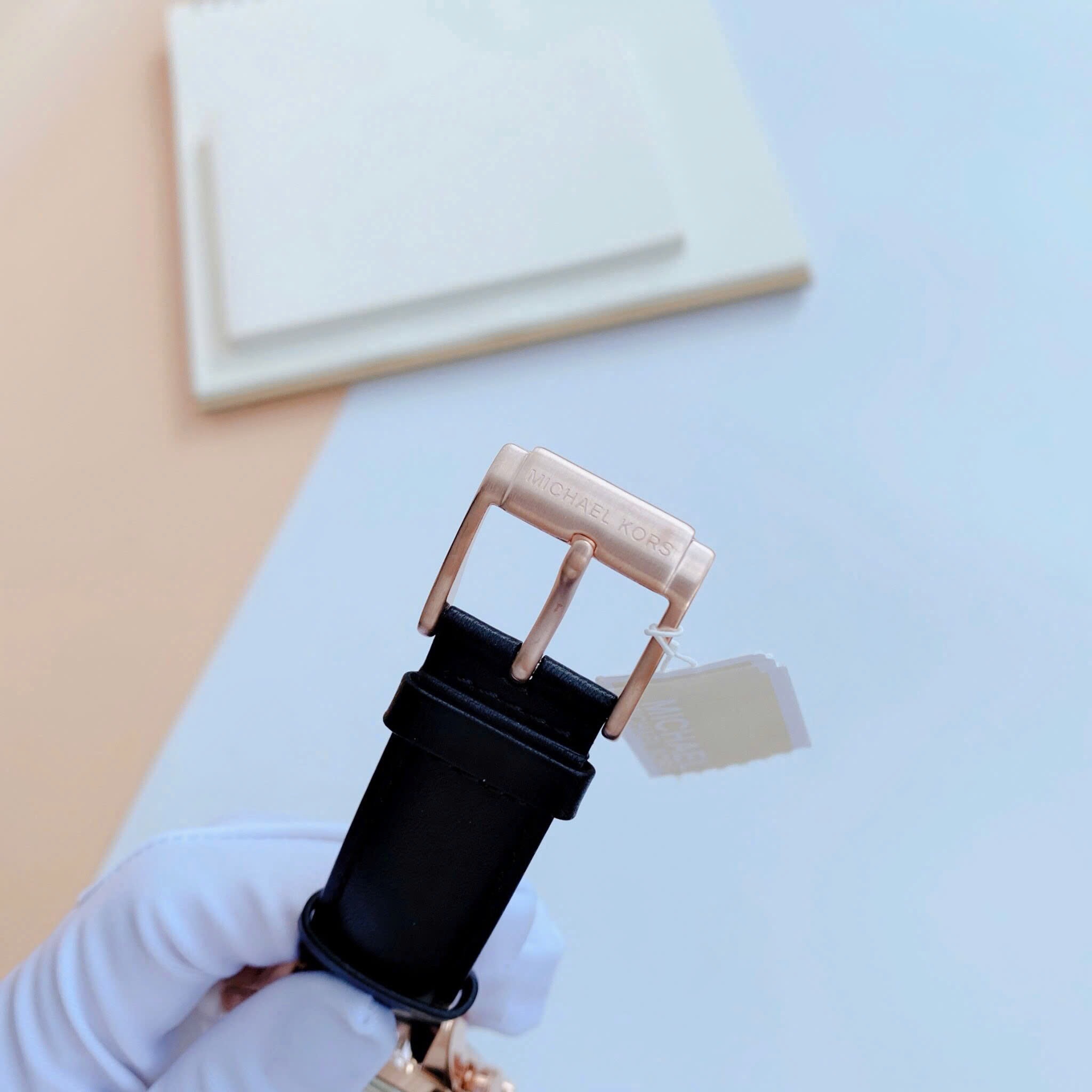 Đồng Hồ Michael Kors Gage Leather |Nam Giới |Rose Gold |Dây Da Đen |Máy Pin (Quartz) |Size 45mm |donghogiatot.vn