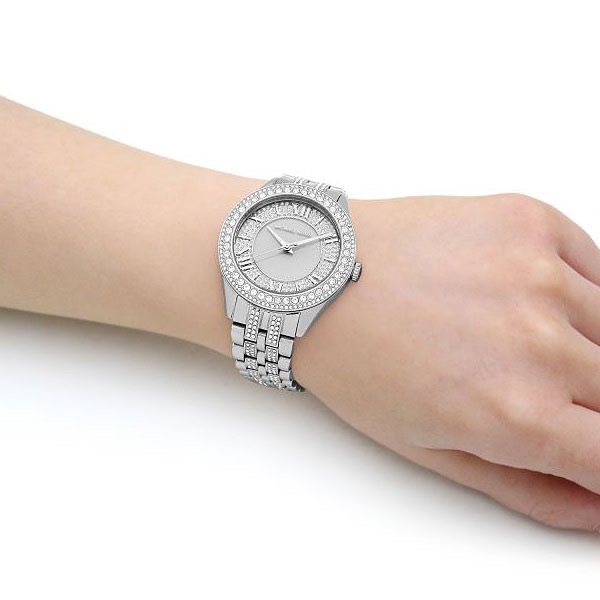 Đồng Hồ Michael Kors Harlowe |Nữ Giới |Silver |Đính Đá |Dây Kim Loại |Máy Pin (Quartz) |Size 38mm |donghogiatot.vn