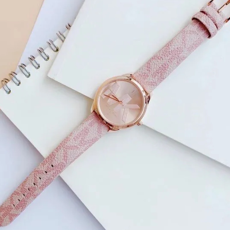 Đồng Hồ Michael Kors Jaycie |Nữ Giới |Mặt Tròn Rose Gold |Dây Da Hồng |Máy Pin (Quartz) |Size 34mm |donghogiatot.vn