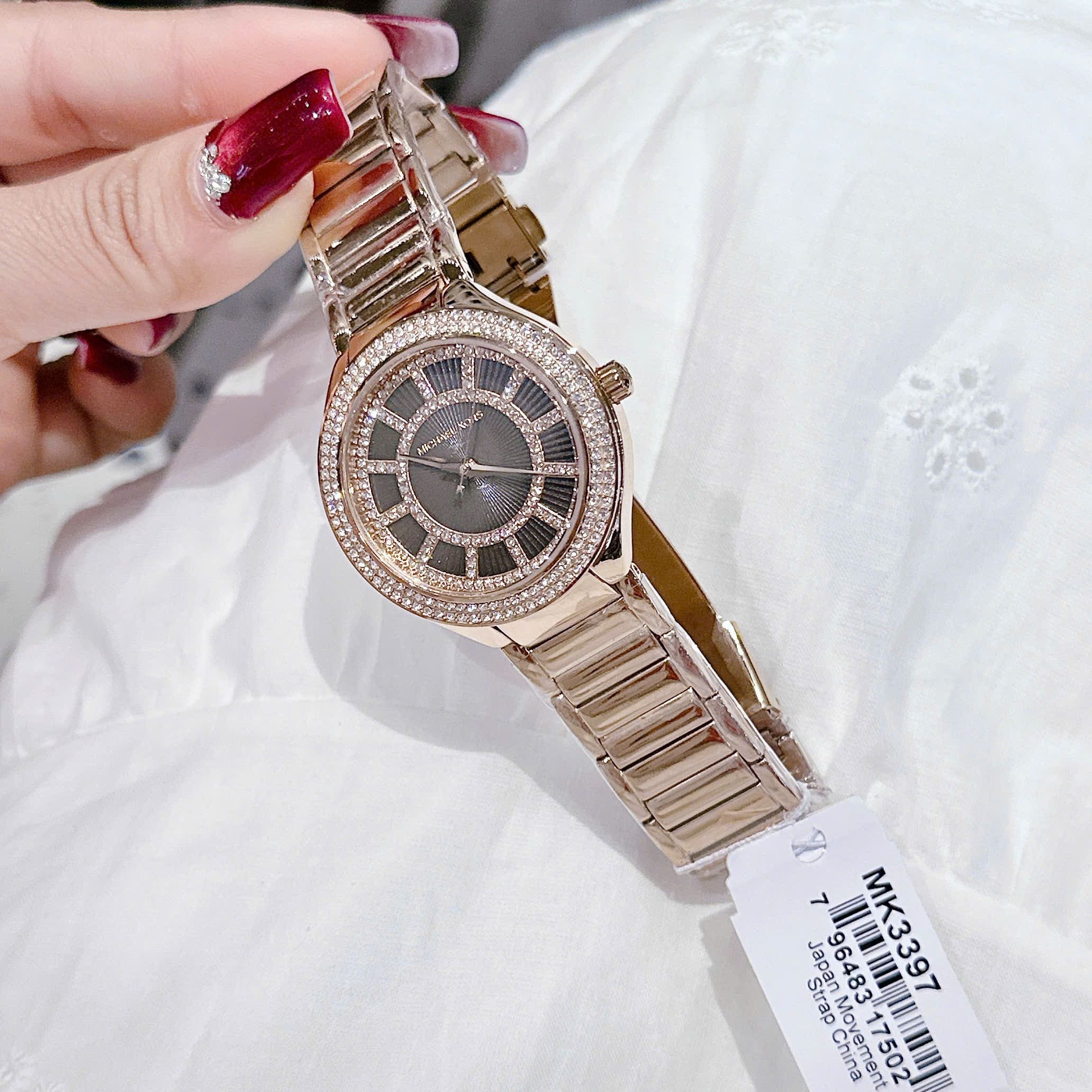 Đồng Hồ Micheal Kors Kerry |Nữ Giới |Mặt Xà Cừ Nâu |Dây Kim Loại Rose Gold |Máy Pin (Quartz) |Size 36mm |donghogiatot.vn