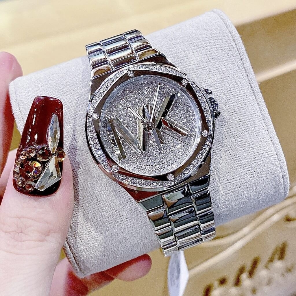 Đồng Hồ Michael Kors Lennox |Nữ Giới |Silver |Mặt Đính Đá |Dây Kim Loại |Máy Pin (Quartz) |Size 37mm |donghogiatot.vn
