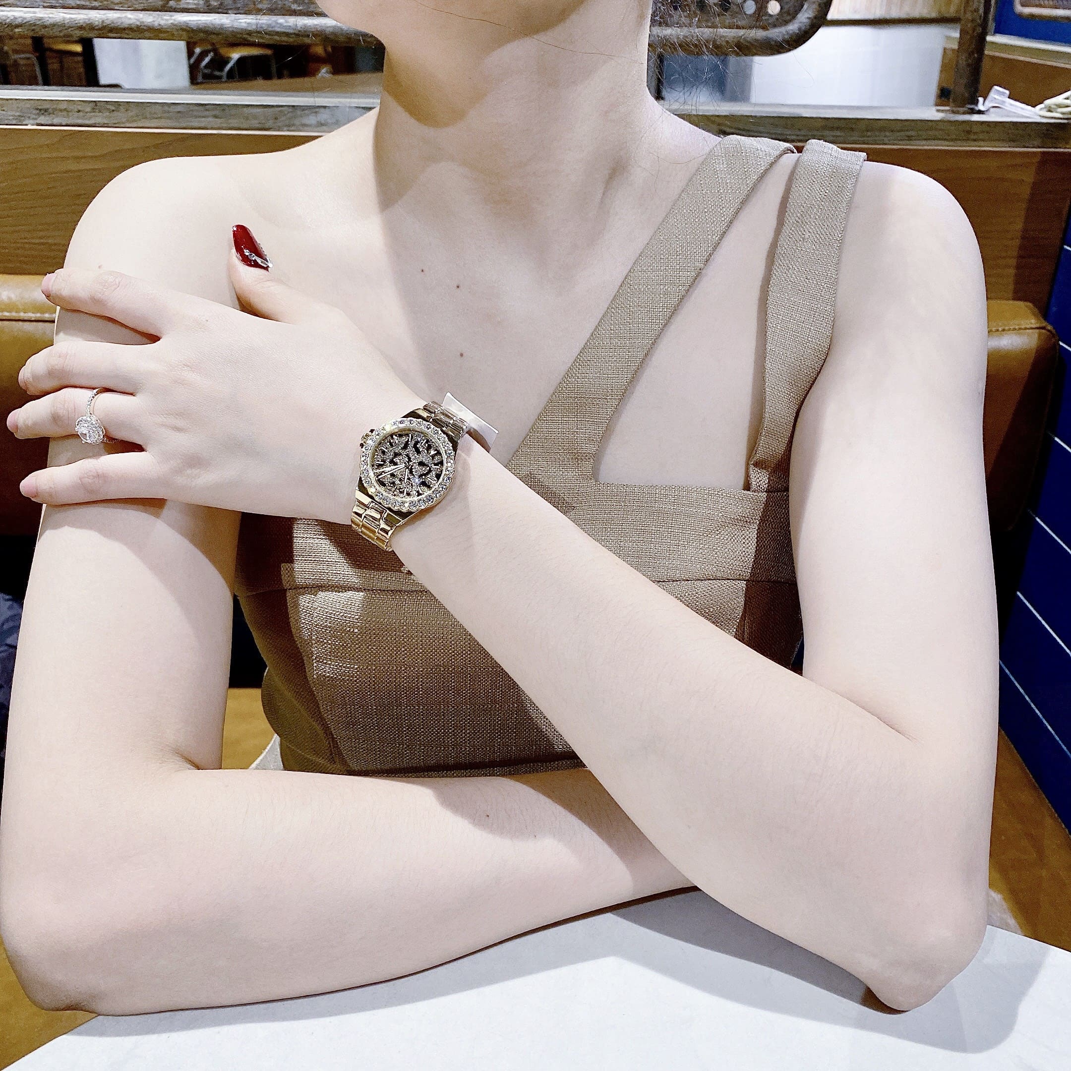 Đồng Hồ Michael Kors Lenox |Nữ Giới |Mặt Họa Tiết Báo |Dây Kim Loại |Máy Pin (Quartz) |Size 30mm |donghogiatot.vn