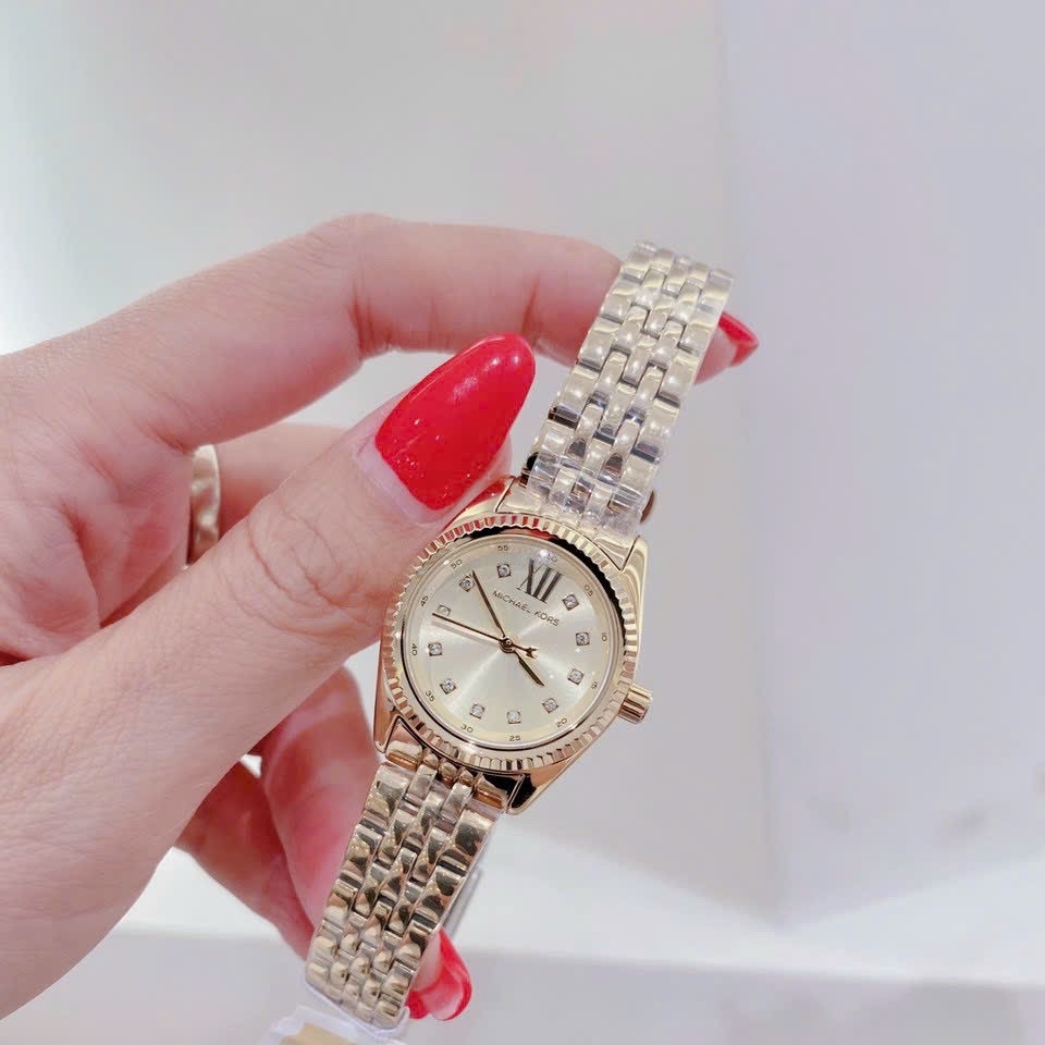 Đồng Hồ Michael Kors Lexington |Nữ Giới |Vàng Gold |Dây Kim Loại |Máy Pin (Quartz) |Size 26mm |donghogiatot.vn