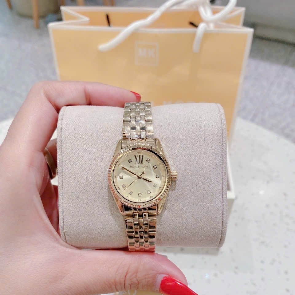Đồng Hồ Michael Kors Lexington |Nữ Giới |Vàng Gold |Dây Kim Loại |Máy Pin (Quartz) |Size 26mm |donghogiatot.vn