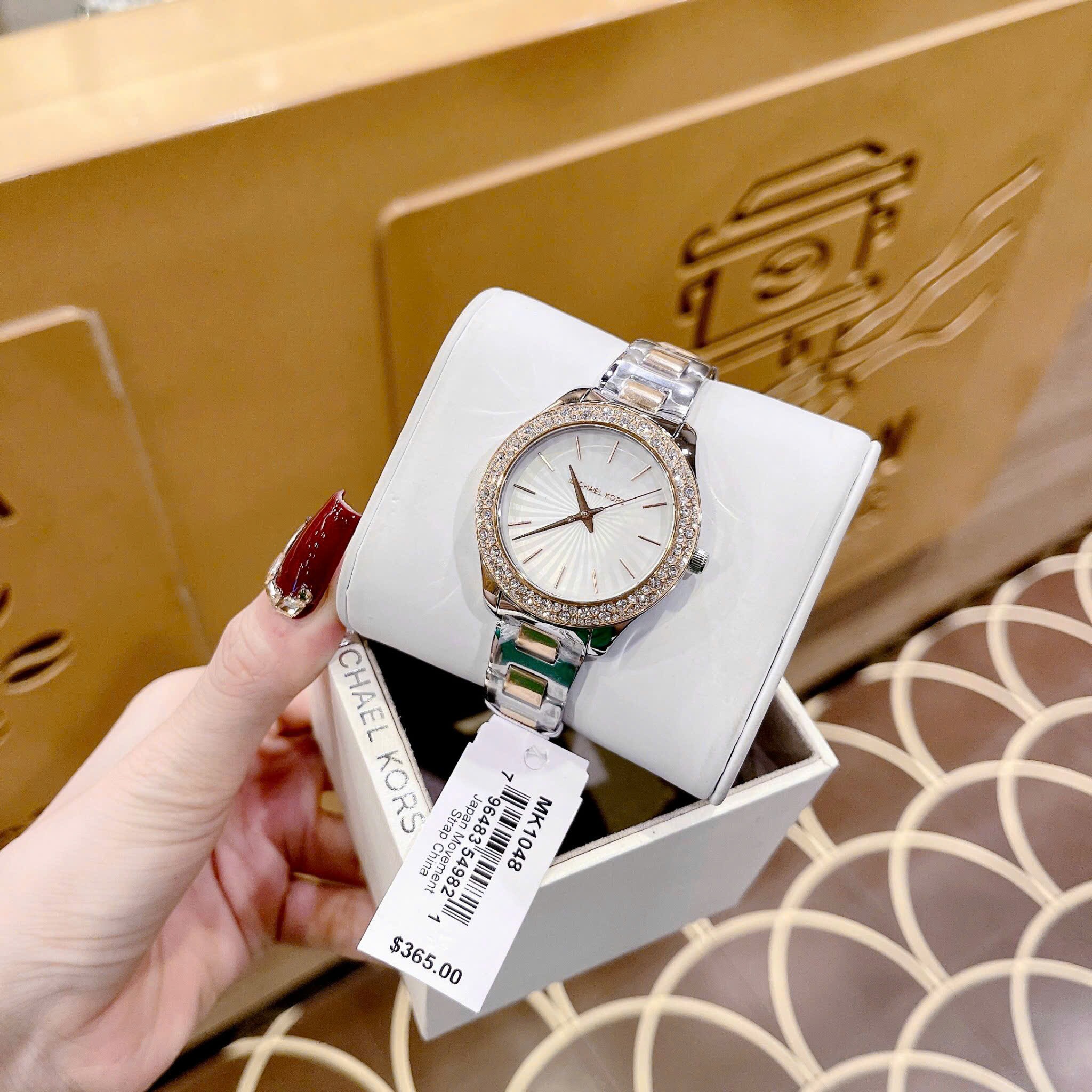 Đồng Hồ Michael Kors Liliane |Nữ Giới |Đính Đá |Dây Kim Loại Demi Rose |Máy Pin (Quartz) |Size 36mm |donghogiatot.vn