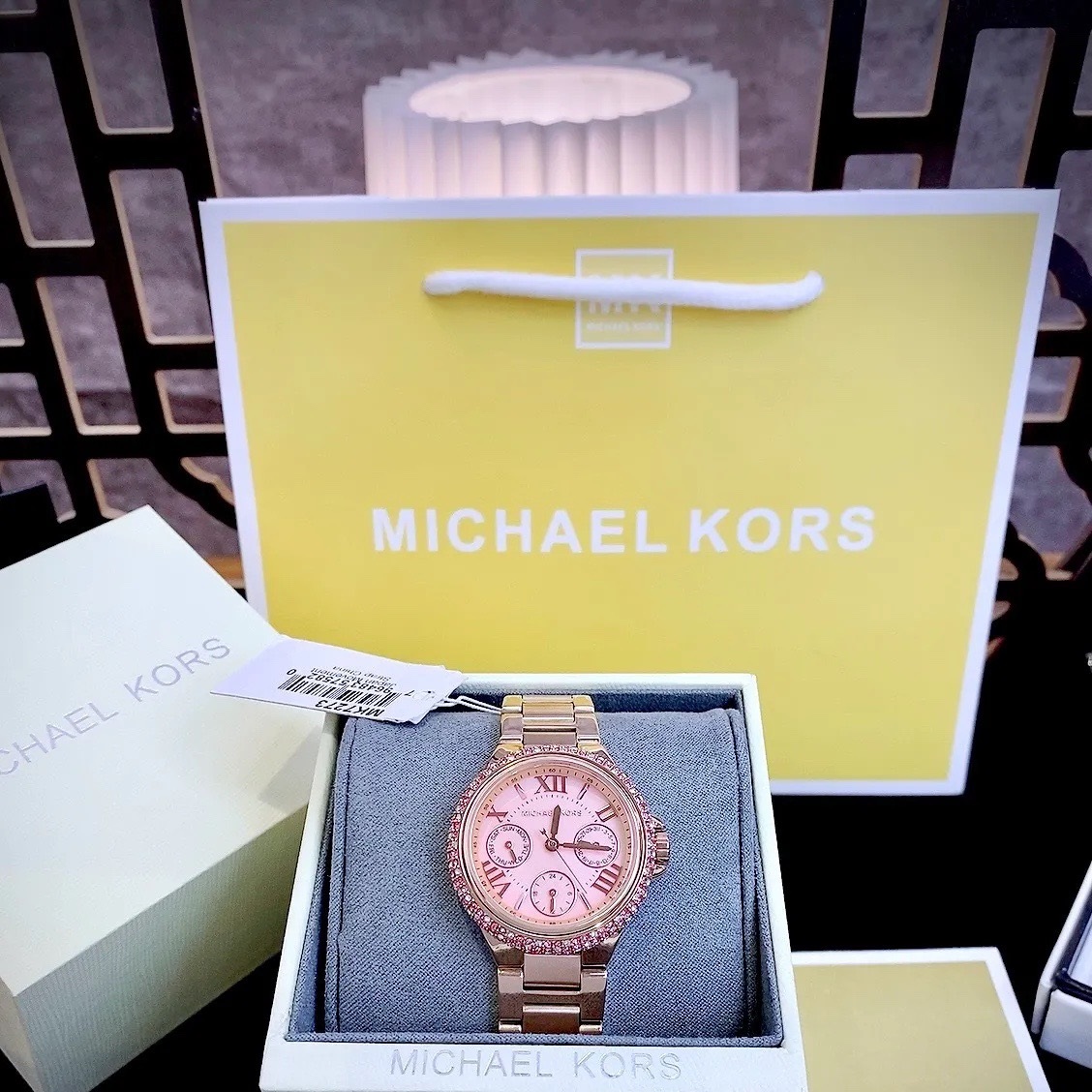 Đồng Hồ Michael Kors Mini Camille |Nữ Giới |Rose Gold |Đính Đá |Dây Kim Loại |Máy Pin (Quartz) |Size 33mm |donghogiatot.vn