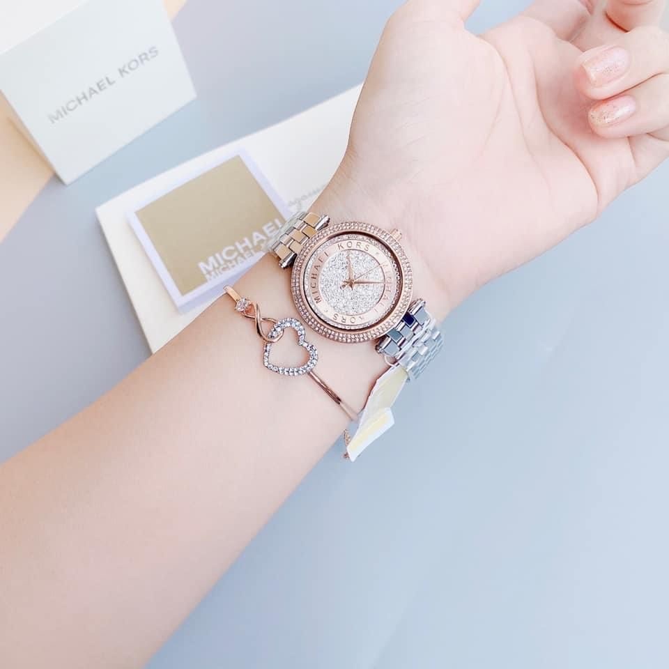 Đồng Hồ Michael Kors Mini Darci |Nữ Giới |Demi Rose Gold |Dây Kim Loại |Máy Pin (Quartz) |Size 33mm |donghogiatot.vn
