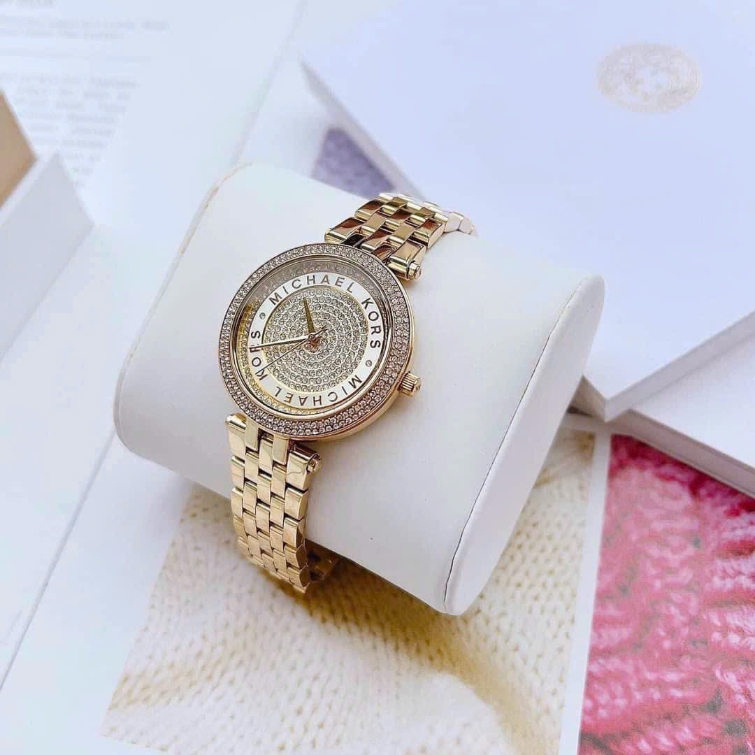 Đồng Hồ Michael Kors Mini Darci |Nữ Giới |Vàng Gold |Dây Kim Loại |Máy Pin (Quartz) |Size 33mm |donghogiatot.vn