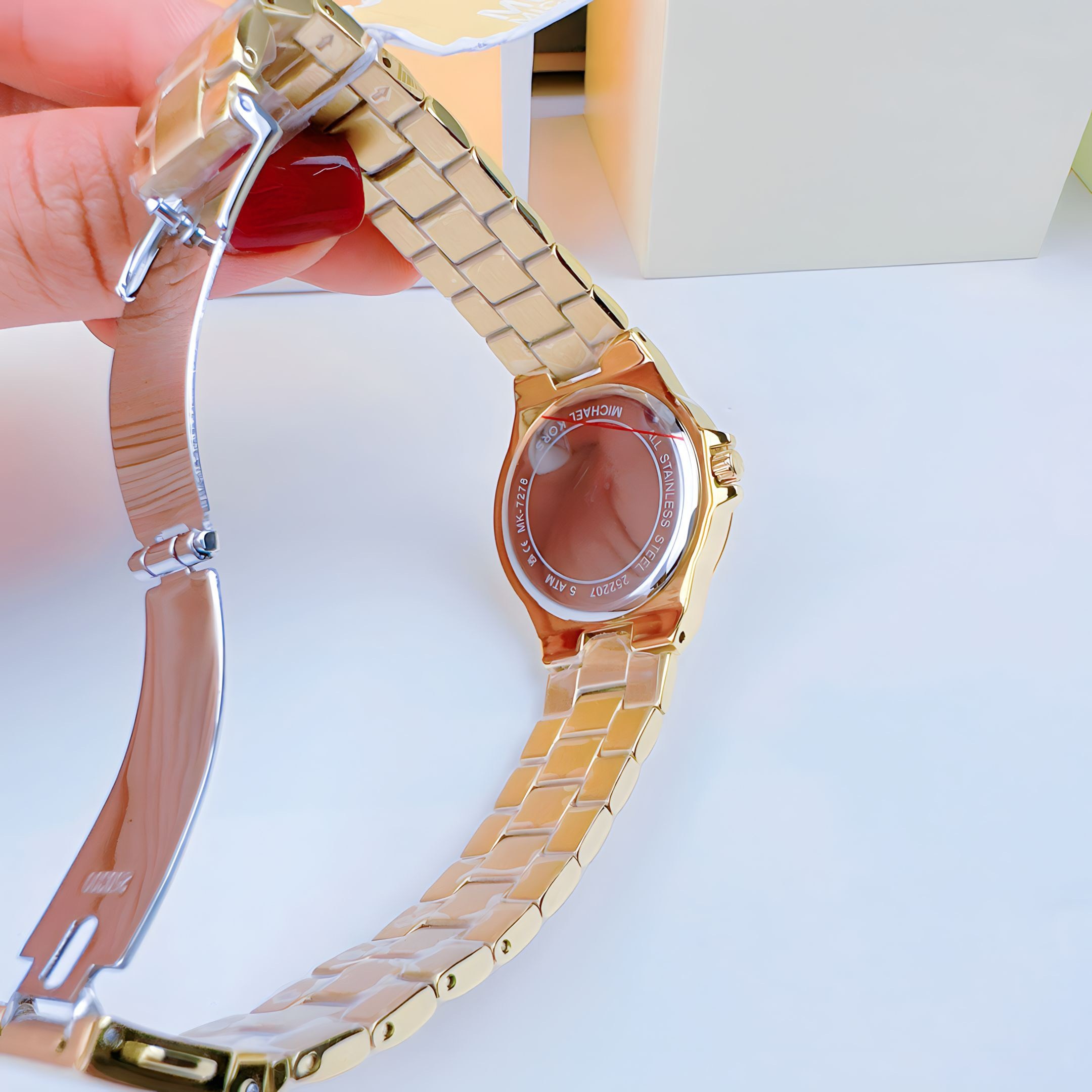 Đồng Hồ Michael Kors Mini Lenox |Nữ Giới |Vàng Gold |Dây Kim Loại |Máy Pin (Quartz) |Size 33mm |donghogiatot.vn