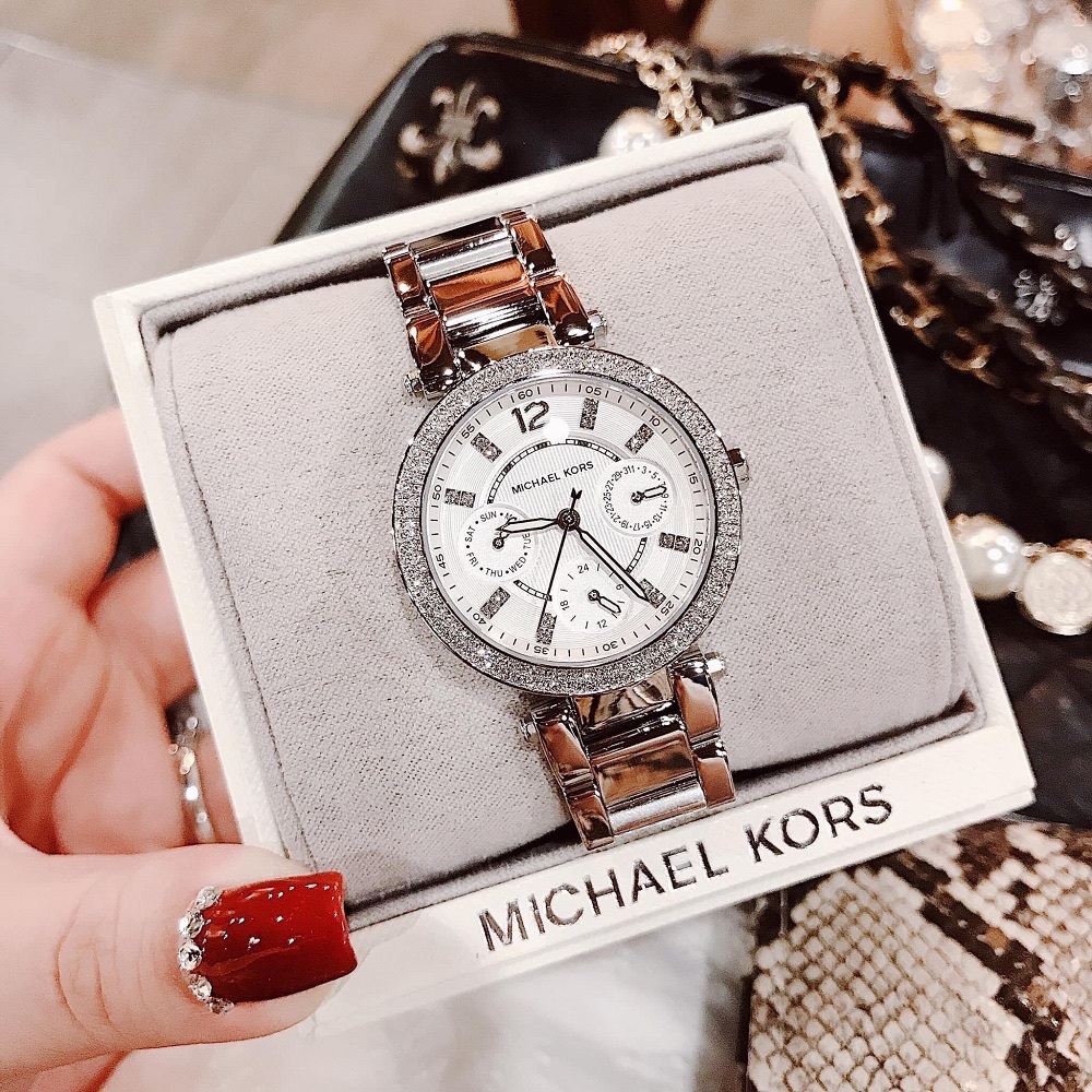 Đồng Hồ Michael Kors Mini Parker |Nữ Giới |Silver |Dây Kim Loại |Máy Pin (Quartz) |Size 33mm |donghogiatot.vn