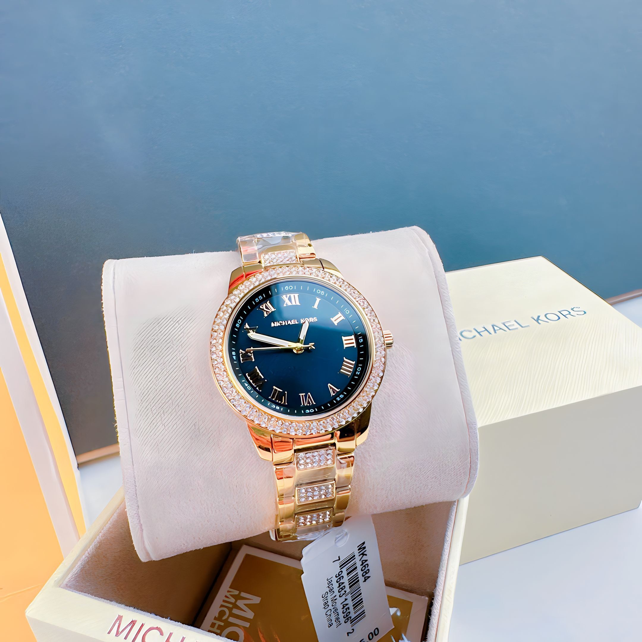 Đồng Hồ Michael Kors Outlet Tibby |Nữ Giới |Vàng Gold |Mặt Đen |Dây Kim Loại |Máy Pin (Quartz) |Size 34mm |donghogiatot.vn