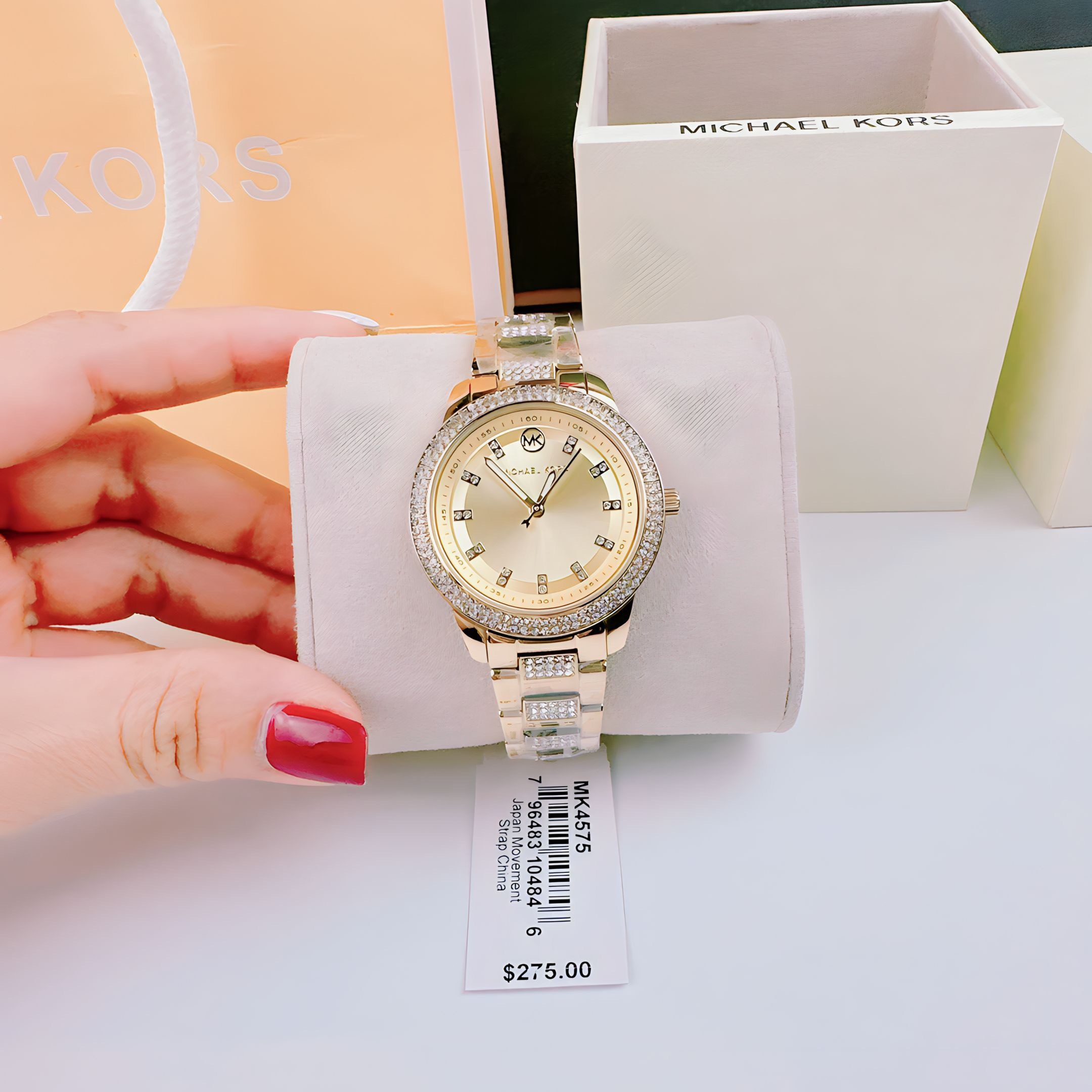 Đồng Hồ Michael Kors Outlet Tibby |Nữ Giới |Vàng Gold |Mặt Tròn |Dây Kim Loại |Máy Pin (Quartz) |Size 34mm |donghogiatot.vn