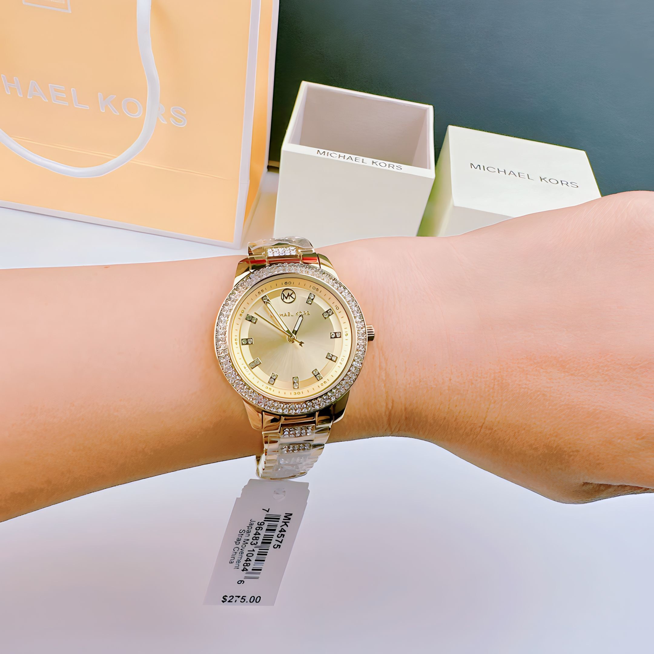 Đồng Hồ Michael Kors Outlet Tibby |Nữ Giới |Vàng Gold |Mặt Tròn |Dây Kim Loại |Máy Pin (Quartz) |Size 34mm |donghogiatot.vn