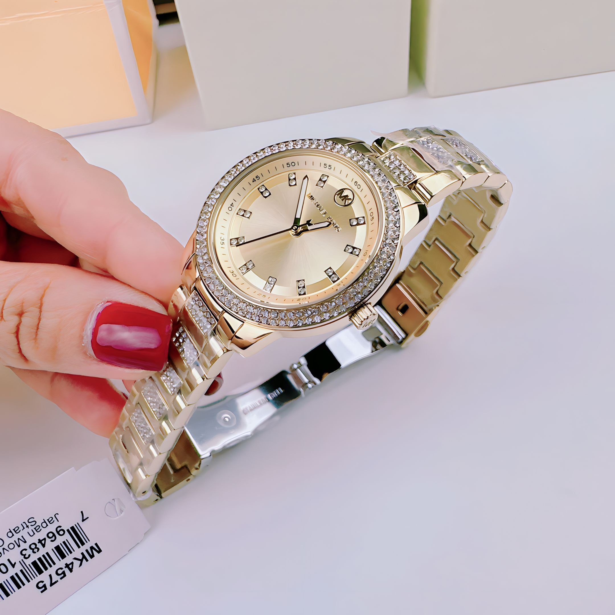 Đồng Hồ Michael Kors Outlet Tibby |Nữ Giới |Vàng Gold |Mặt Tròn |Dây Kim Loại |Máy Pin (Quartz) |Size 34mm |donghogiatot.vn