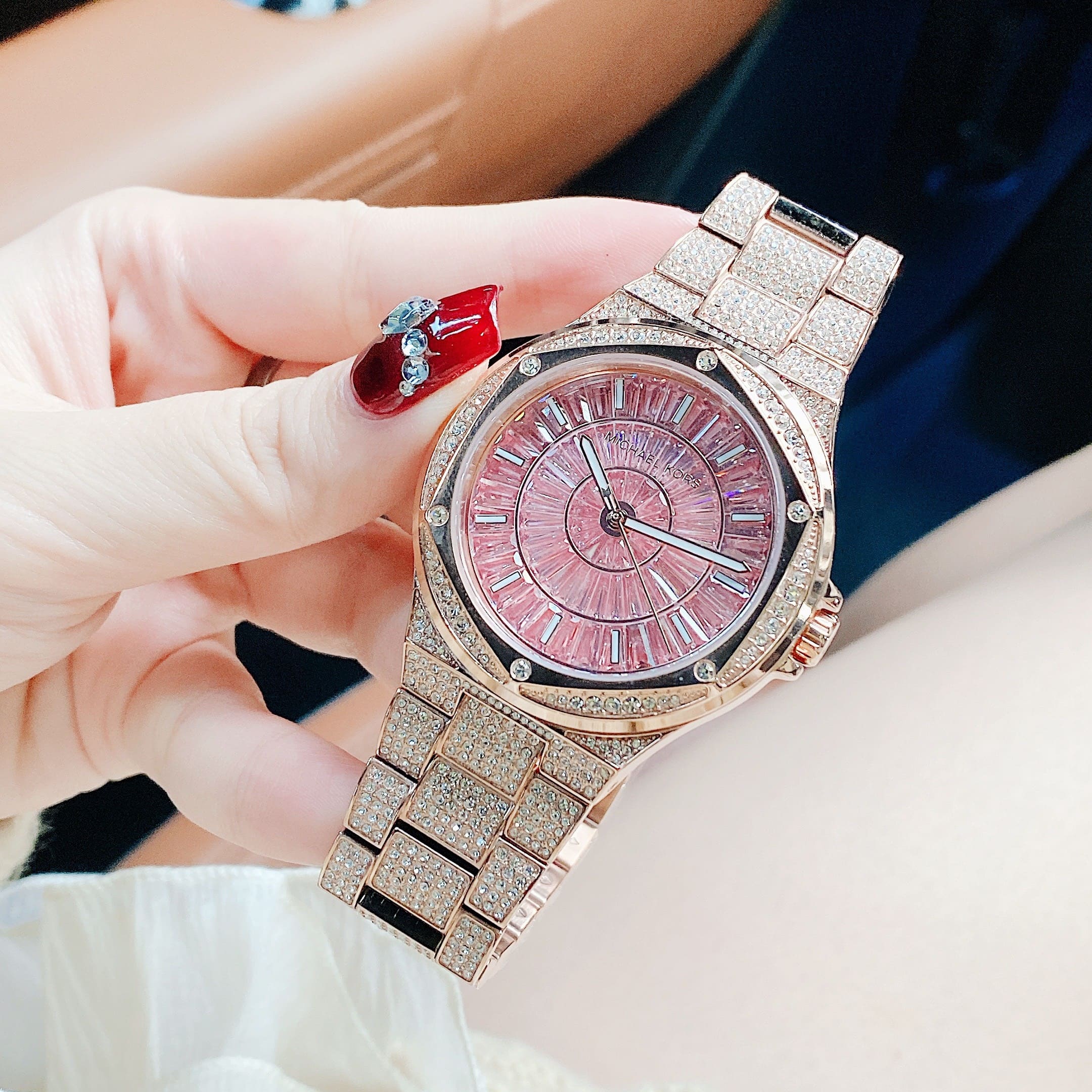 Đồng Hồ Michael Kors Oversided Lennox |Nữ Giới |Rose Gold |Dây Kim Loại |Máy Pin (Quartz) |Size 41mm |donghogiatot.vn