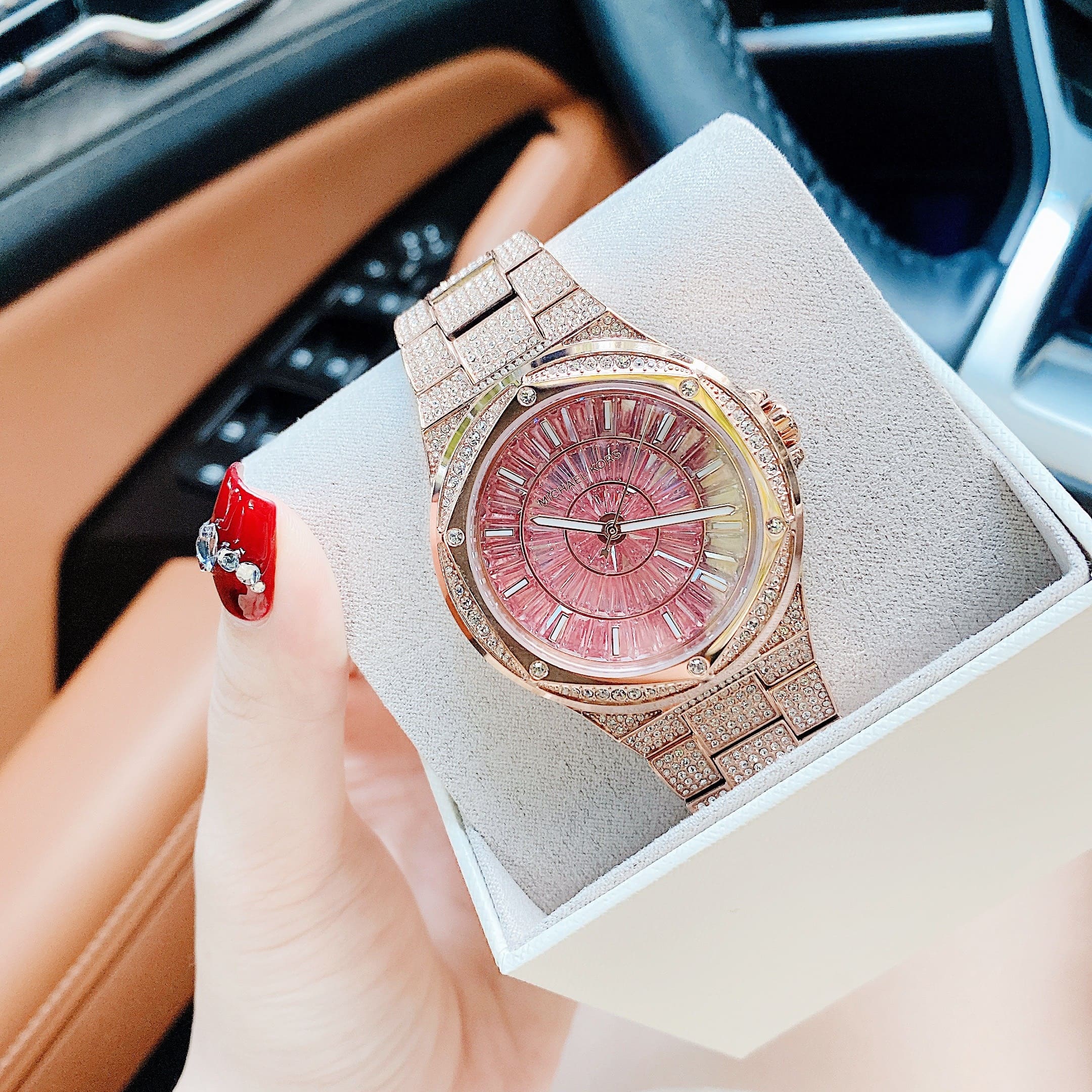 Đồng Hồ Michael Kors Oversided Lennox |Nữ Giới |Rose Gold |Dây Kim Loại |Máy Pin (Quartz) |Size 41mm |donghogiatot.vn
