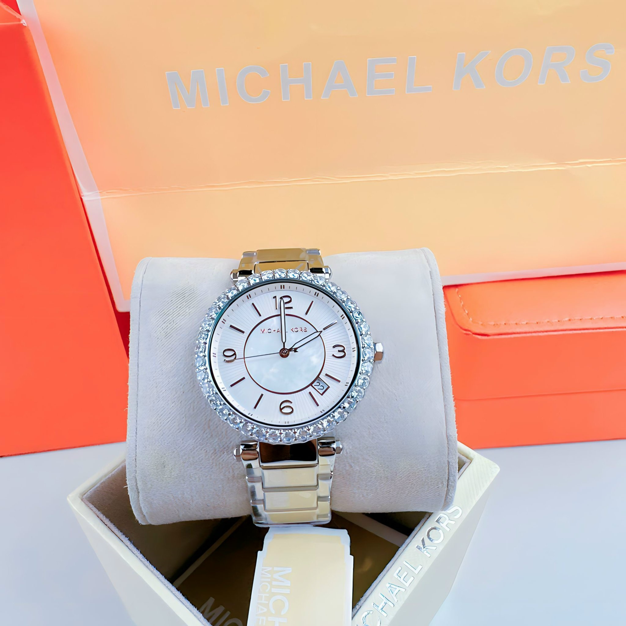 Đồng Hồ Michael Kors Parker |Nữ Giới |Trắng Silver |Dây Kim Loại |Máy Pin (Quartz) |Size 38mm |donghogiatot.vn
